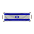 Bannière défilement drapeau israël en polyester main