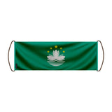 Bannière défilement drapeau macao en polyester festif