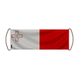 Bannière défilement drapeau malte en polyester durable