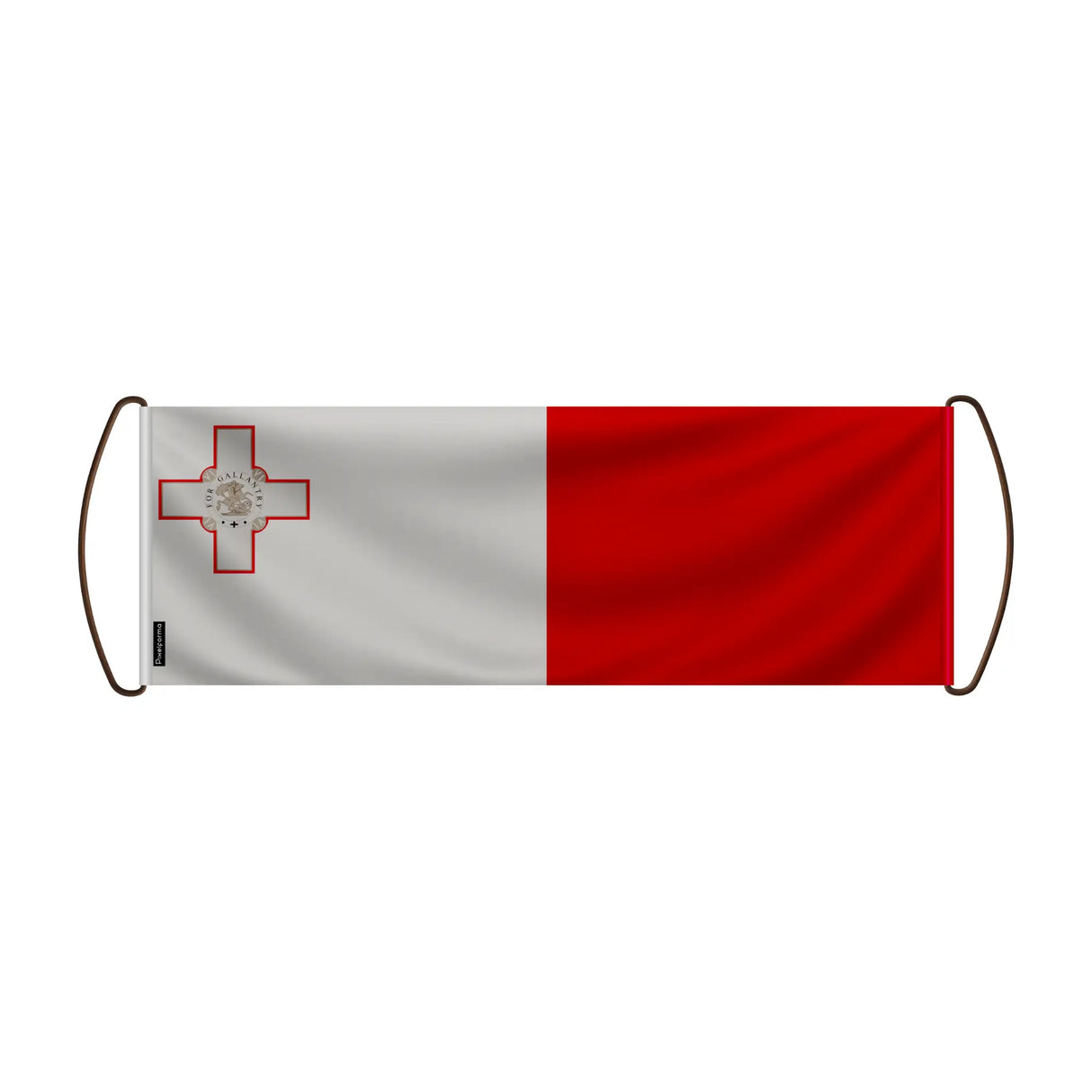 Bannière défilement drapeau malte en polyester durable