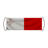 Bannière défilement drapeau malte en polyester durable