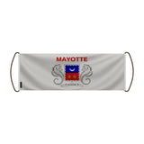 Bannière défilement drapeau mayotte polyester à main