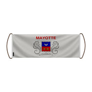 Bannière défilement drapeau mayotte polyester à main