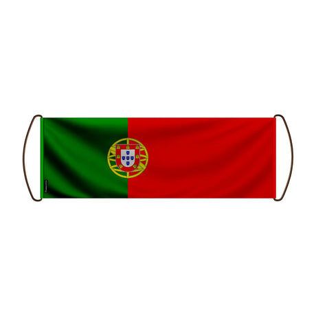 Bannière défilement drapeau portugal en polyester festif