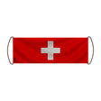 Bannière défilement drapeau suisse en polyester résistant