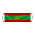 Bannière défilement mauritanie en polyester à main