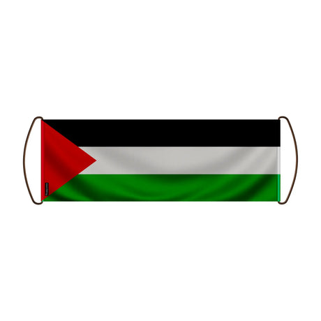Bannière défilement palestine en polyester à main durable
