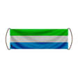 Bannière défilement sierra leone en polyester à main