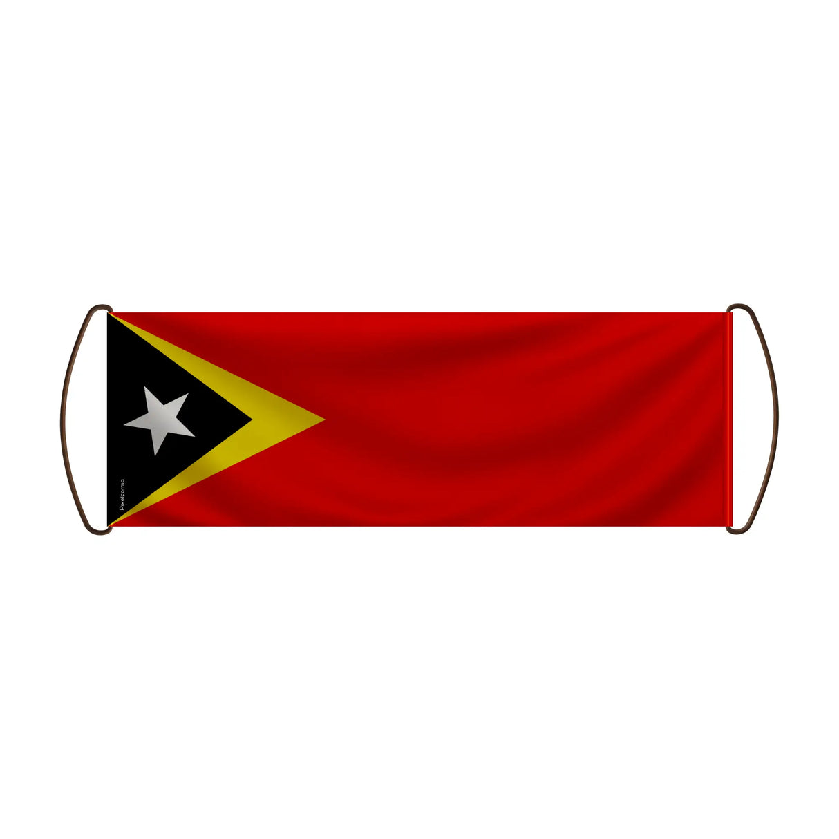 Bannière défilement timor oriental polyester tenue main