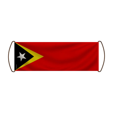 Bannière défilement timor oriental polyester tenue main