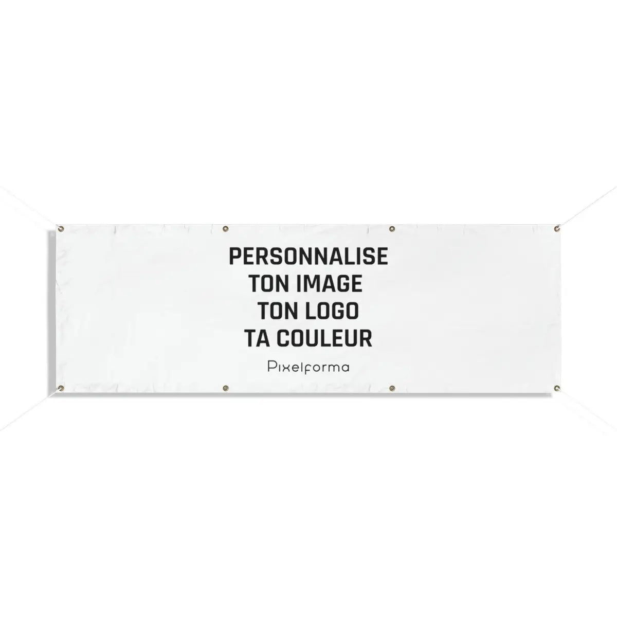 Bannières personnalisées intégralement en tissu polyester en plusieurs tailles - pixelforma