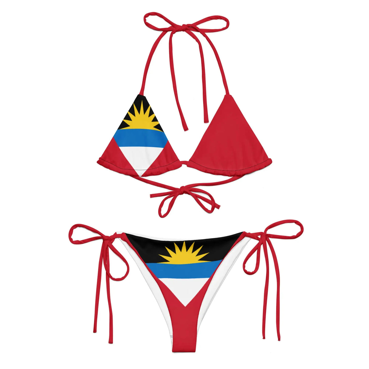 Bikini à cordon antigua-et-barbuda impression all over