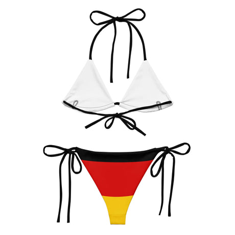 Bikini drapeau allemagne à cordon recyclé orné confortable