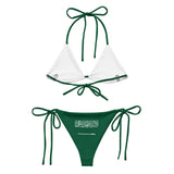 Bikini drapeau arabie saoudite cordon recyclé orné