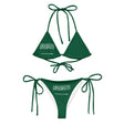Bikini drapeau arabie saoudite cordon recyclé orné