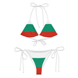 Bikini drapeau bulgarie cordon recyclé impression all over