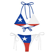 Bikini drapeau chili à cordon recyclé orné confortable
