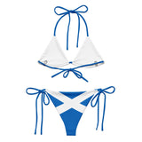 Bikini drapeau écosse à cordon recyclé orné confort