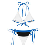 Bikini drapeau estonie à cordon recyclé orné confortable