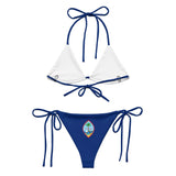 Bikini drapeau guam à cordon recyclé orné confortable