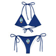 Bikini drapeau guam à cordon recyclé orné confortable
