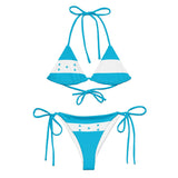 Bikini drapeau honduras à cordon recyclé orné confortable
