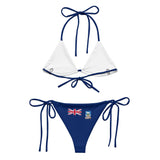 Bikini drapeau îles malouines cordon recyclé orné