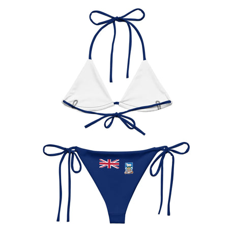 Bikini drapeau îles malouines cordon recyclé orné