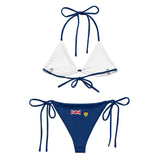 Bikini drapeau îles turques-et-caïques à cordon recyclé