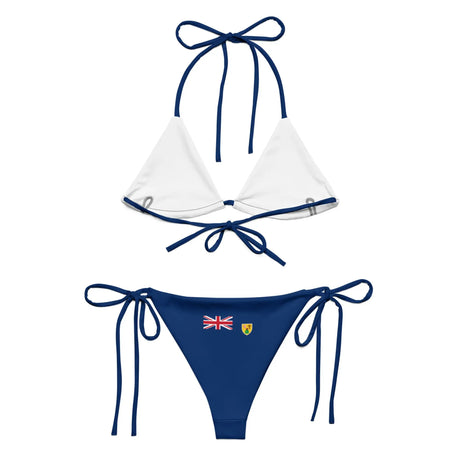 Bikini drapeau îles turques-et-caïques à cordon recyclé
