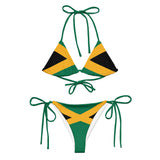 Bikini drapeau jamaïque corde recyclée confort uv