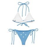 Bikini drapeau micronésie à cordon recyclé orné confortable