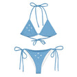 Bikini drapeau micronésie à cordon recyclé orné confortable