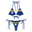 Bikini drapeau nauru à cordon recyclé confort uv