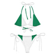 Bikini drapeau nigeria à cordon recyclé orné confortable