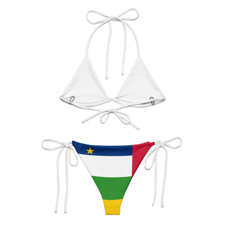 Bikini drapeau république centrafricaine à cordon recyclé