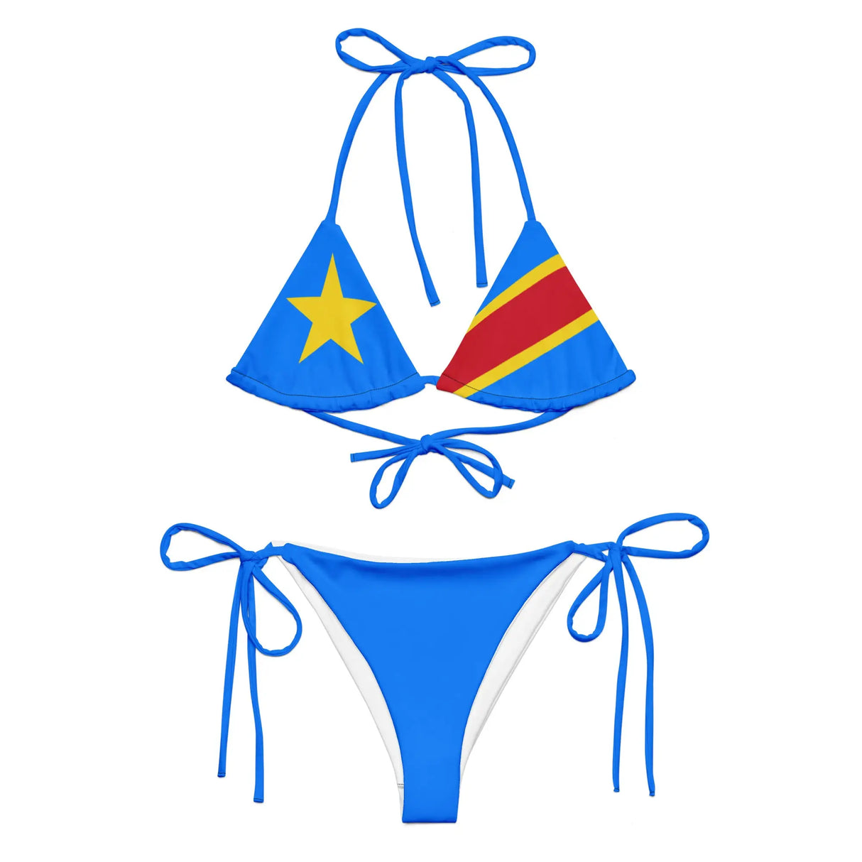 Bikini drapeau république démocratique congo imprimé recyclé