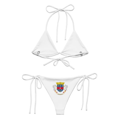 Bikini drapeau saint-barthélemy à cordon confort uv