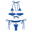 Bikini drapeau salvador cordon recyclé orné confort uv