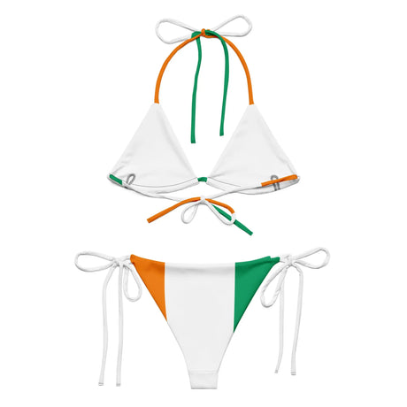 Bikini femme côte d’ivoire cordon recyclé orné