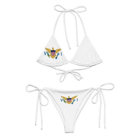 Bikini femme îles vierges cordon recyclé orné confort