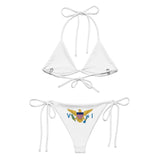 Bikini femme îles vierges cordon recyclé orné confort