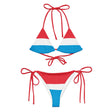 Bikini femme luxembourg cordon recyclé orné confort uv
