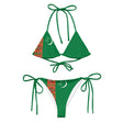 Bikini femme turkménistan à cordon recyclé orné confortable