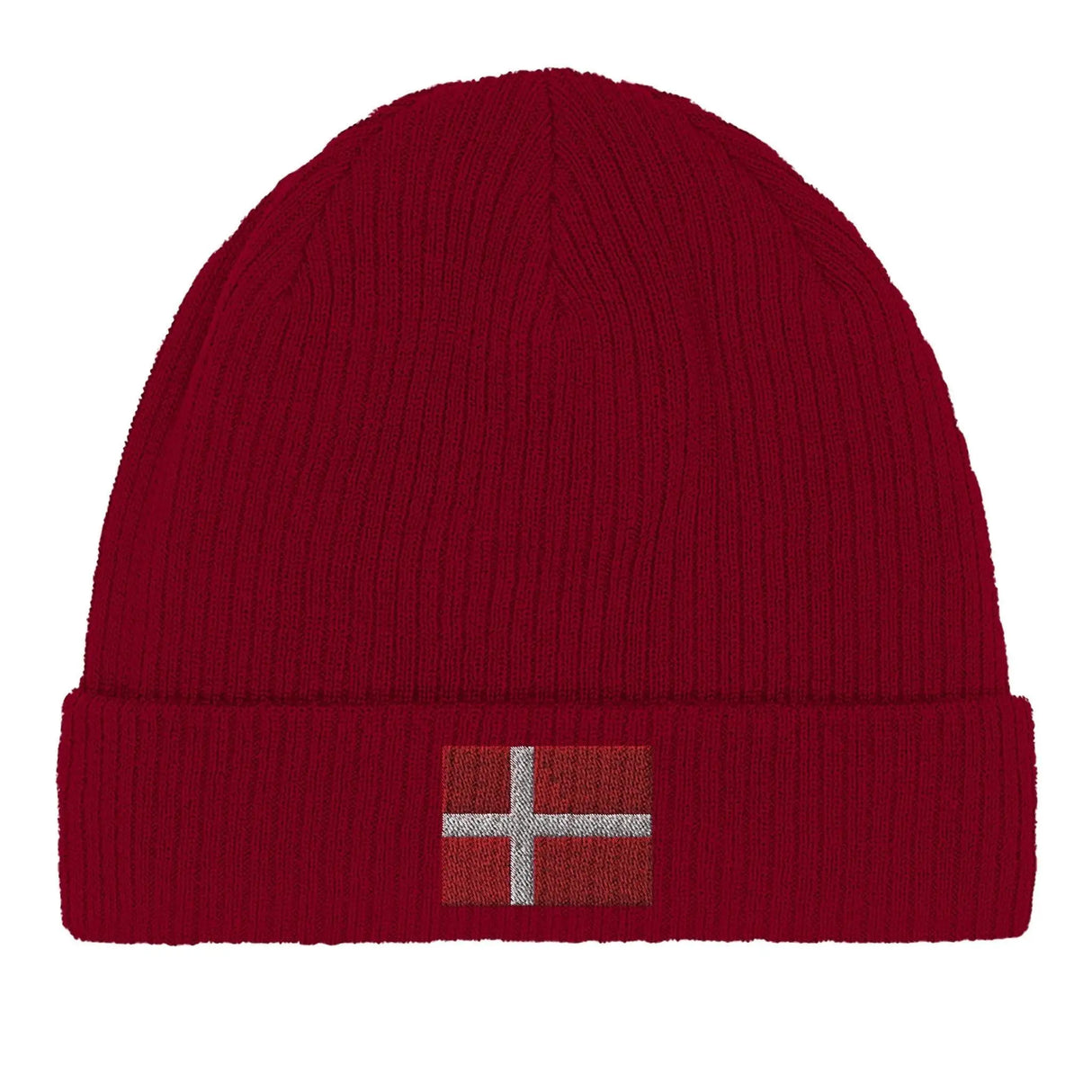 Bonnet coton danemark broderie drapeau respirabilité optimale