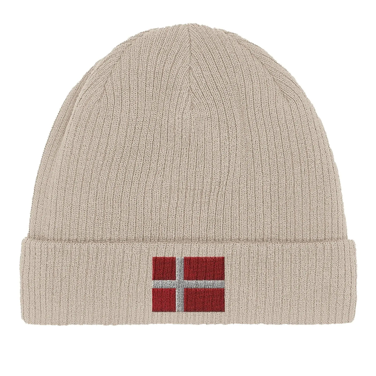 Bonnet coton danemark broderie drapeau respirabilité optimale