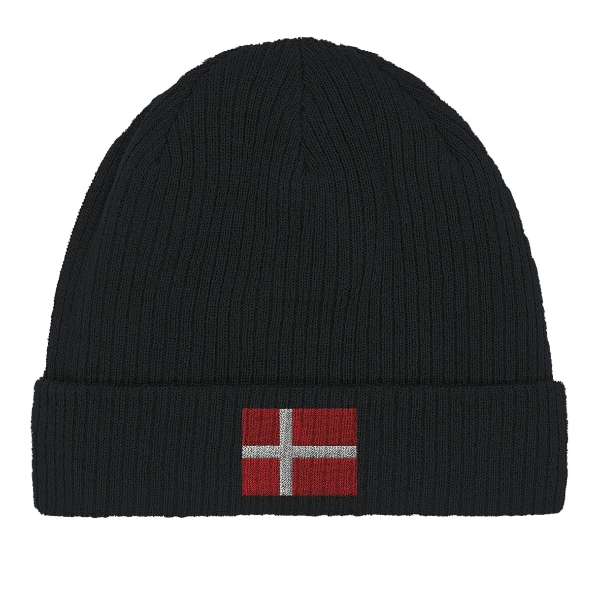 Bonnet coton danemark broderie drapeau respirabilité optimale