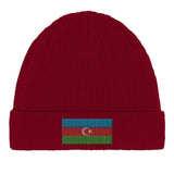 Bonnet coton drapeau azerbaïdjan broderie respirabilité