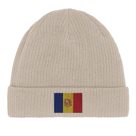 Bonnet coton drapeau d’andorre broderie pour adultes