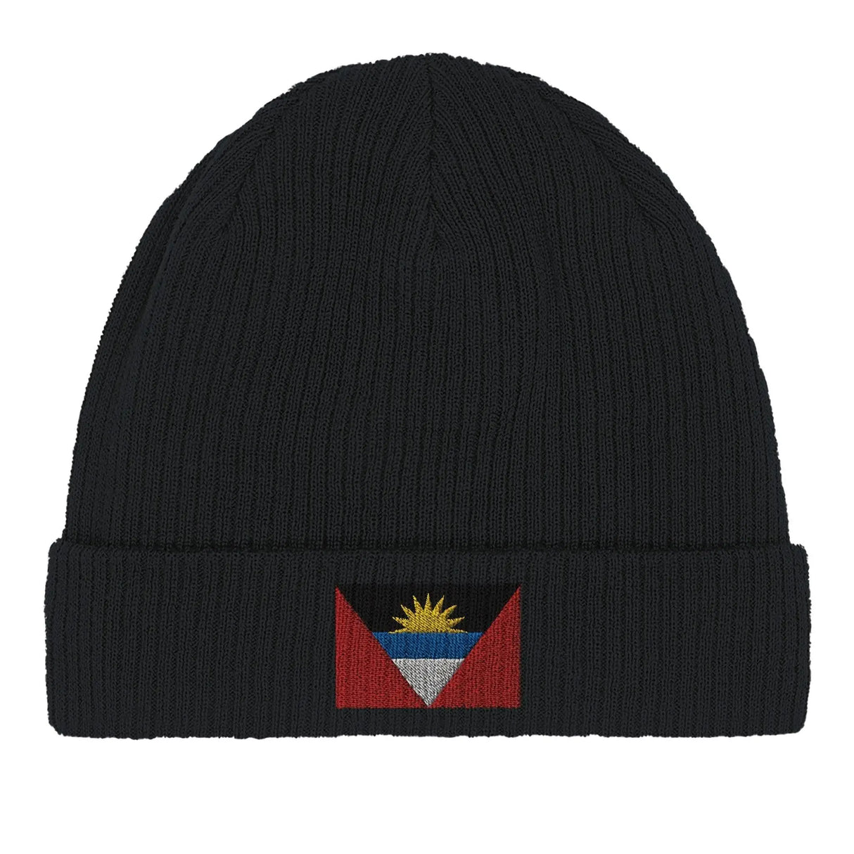 Bonnet coton drapeau d’antigua-et-barbuda brodé couleur
